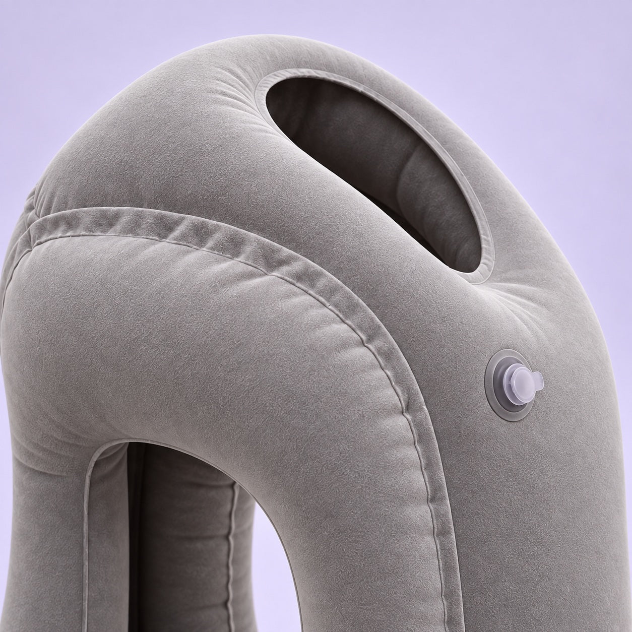 Close view of the comfo upper cushion and air valve